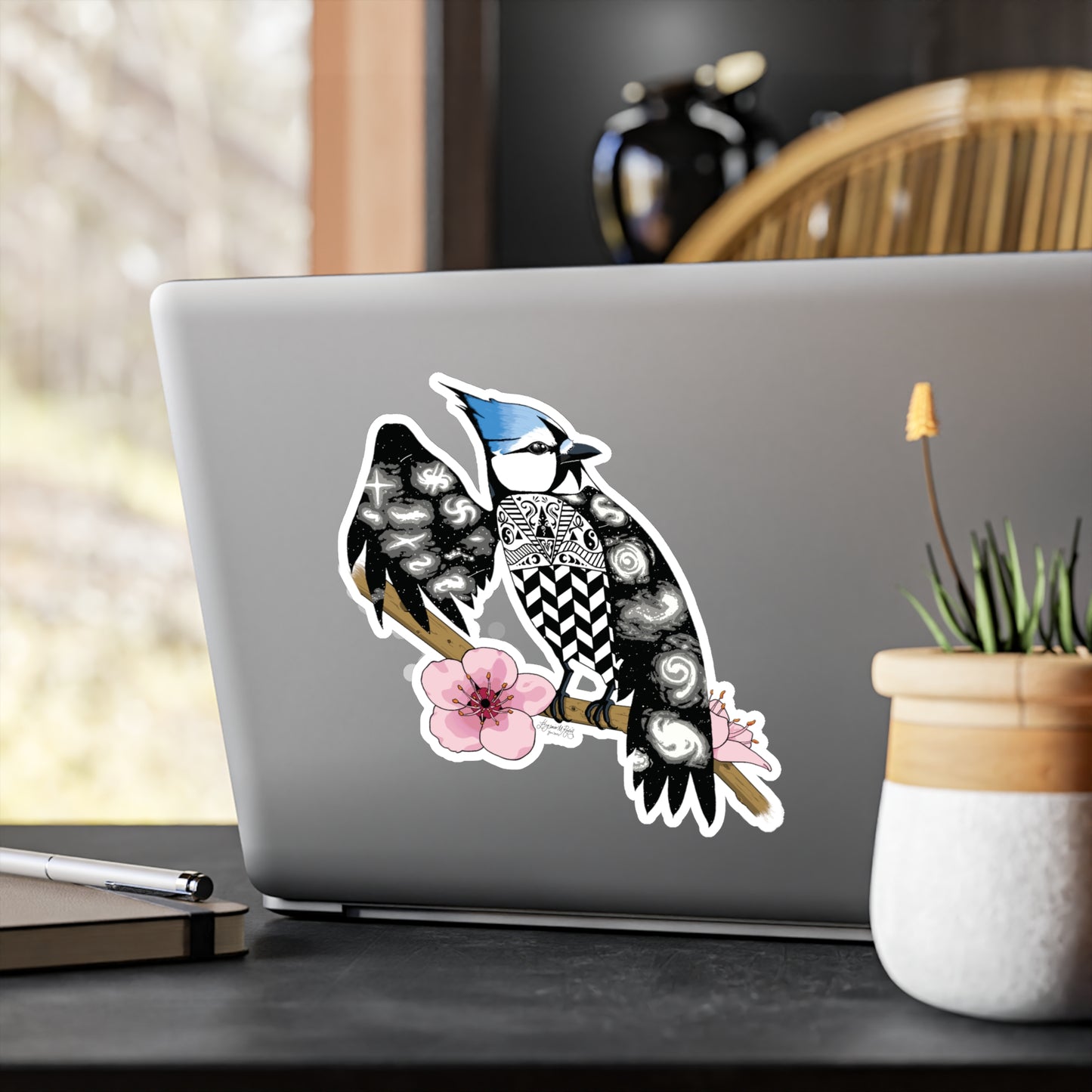 Astral Blue Jay Kiss-Cut Vinyl Decals