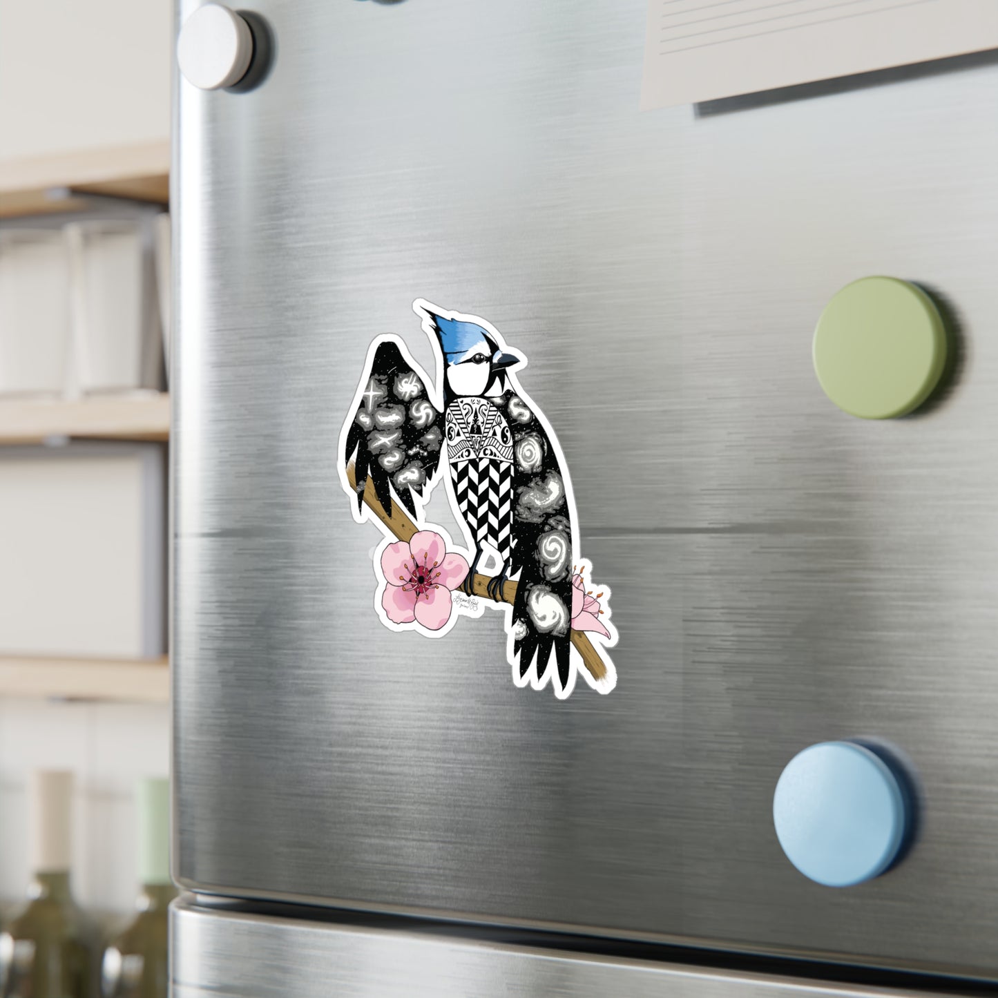 Astral Blue Jay Kiss-Cut Vinyl Decals