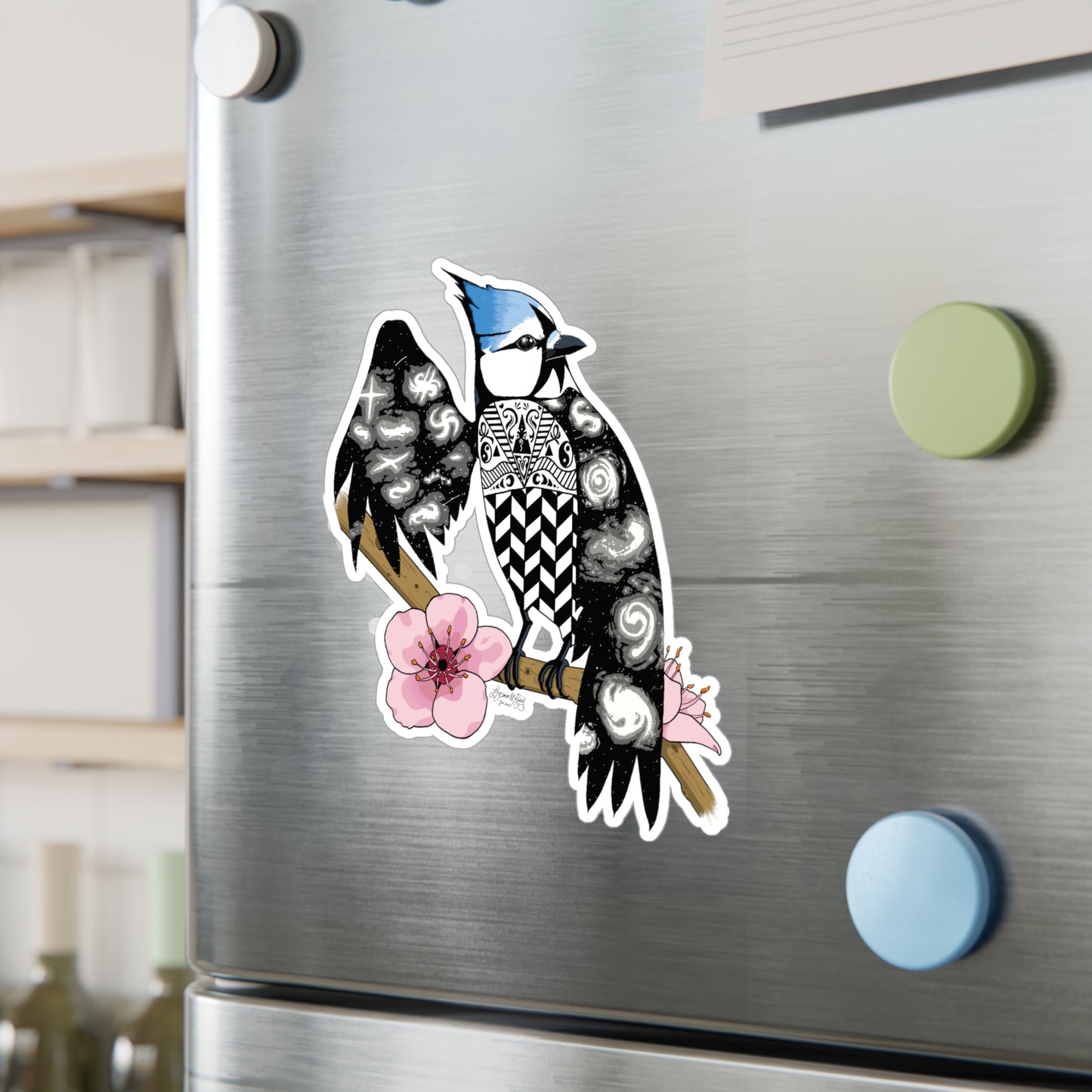 Astral Blue Jay Kiss-Cut Vinyl Decals