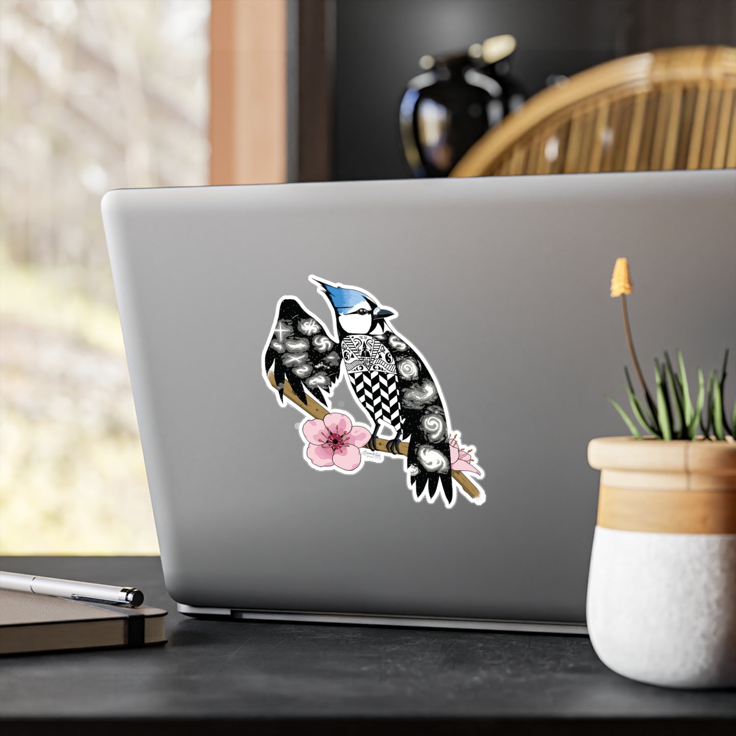 Astral Blue Jay Kiss-Cut Vinyl Decals